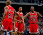 Preview: Champion Chicago Bulls Hose Shorts Rot Rodman Pippen Michael Air Jordan Herren XL und 2XL/XXL
