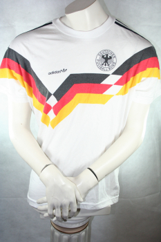 Adidas Germany jersey T-shirt 1990 90 World Cup home white men's L = 192 cm D8