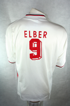 Adidas VfB Stuttgart jersey 9 Giovane Élber 1995/96 Südmlich white home men's XL