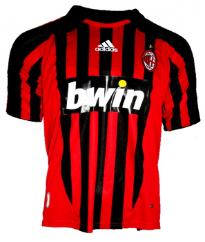 Adidas AC Milan jersey 99 Ronaldo el fenomene 2007/08 bwin home men's M