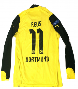 Puma Borussia Dortmund Trikot 11 Marco Reus 2013/14 CL Matchworn vs Zenit langarm CL BVB Herren 2XL/XXL