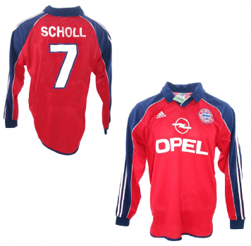 Adidas FC Bayern München Trikot 7 Mehmet Scholl 1999-2001 Matchworn Champions League Opel Langarm Equipment Herren XL