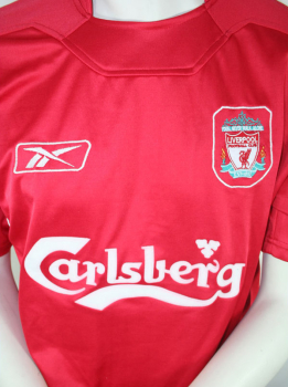 Reebok FC Liverpool jersey 10 Luis Garcia Champions League winner 2005 red home men's XL
