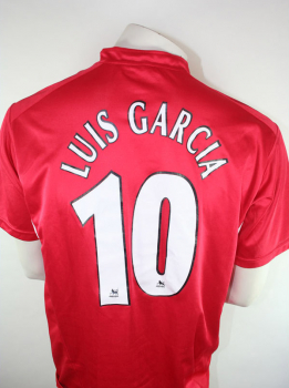 Reebok FC Liverpool jersey 10 Luis Garcia Champions League winner 2005 red home men's XL