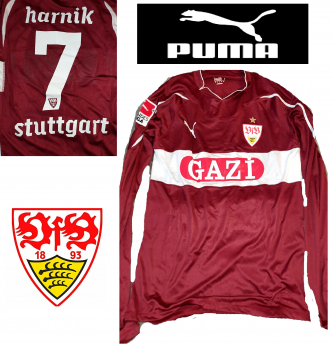Puma VfB Stuttgart jersey 7 Martin Harnik 2011/12 Gazi matchworn longsleeve red men's XL