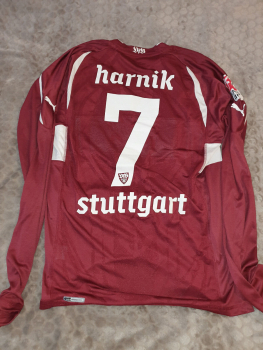 Puma VfB Stuttgart jersey 7 Martin Harnik 2011/12 Gazi matchworn longsleeve red men's XL