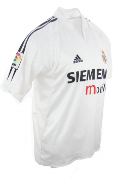 Adidas Real Madrid Trikot 5 Zinedine Zidane 2004/05 Siemens weiß Herren L und Kinder 176 cm