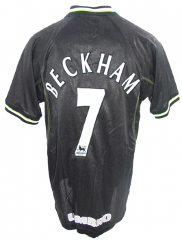 Umbro Manchester United jersey 7 David Beckham 1998/99 Sharp away black men's L or XL