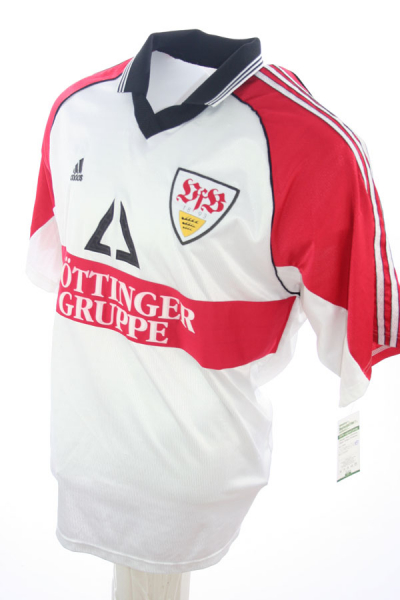 Adidas VfB Stuttgart Trikot 5 Frank Verlaat 1998/99 Match worn Heim Herren 2XL/XXL