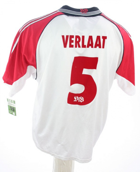 Adidas VfB Stuttgart Trikot 5 Frank Verlaat 1998/99 Match worn Heim Herren 2XL/XXL