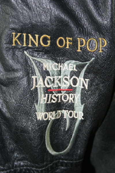 Michael Jackson Leder Jacke History World Tour Hand Signiert Herren M