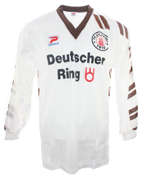 Patrick FC St. Pauli jersey 7 Leonardo Manzi 1992/93 Deutscher Ring New home men's XL or XXL/2XL