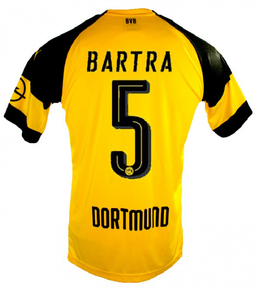 Puma Borussia Dortmund jersey 5 Marc Bartra 2018/19 home BVB yellow men's M