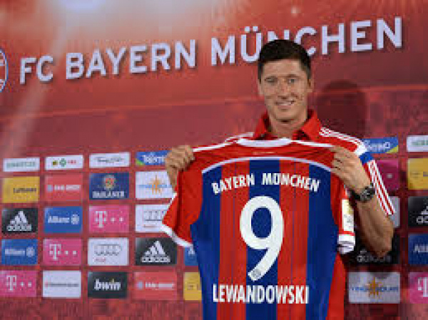 Adidas FC Bayern München Jersey 9 Robert Lewandowski 2014/15 new men's M or L