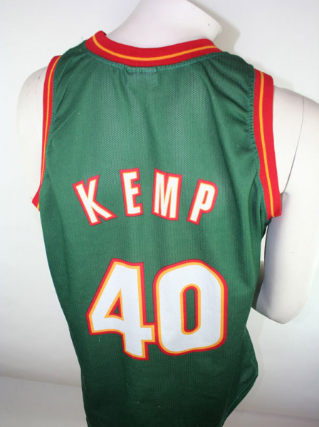 Seattle Super Sonics NBA jersey 40 Kemp size XL