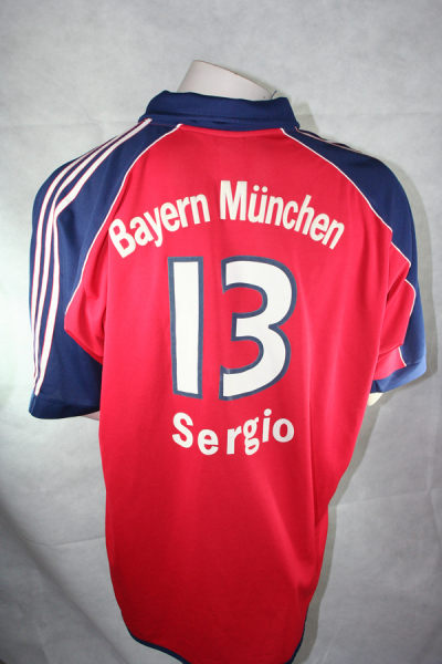 Adidas FC Bayern München Trikot 13 Paulo Sérgio 2000/01 Opel rot Heim Herren L oder XXL