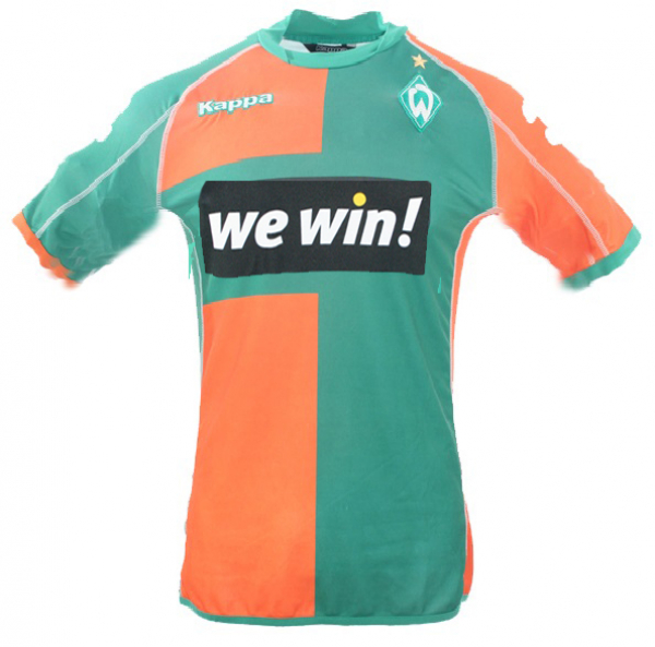 Kappa SV Werder Bremen jersey 2006/07 we win 10 Diego 11 Klose away men's L