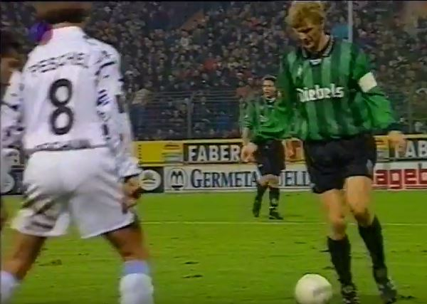 Reebok Borussia MönchenGladbach Trikot 10 Effenberg Diebels 1996/97 Matchworn Herren L